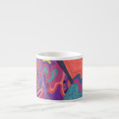 Tasse Expresso Crashers de lune, art abstrait (Devant)