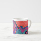 Tasse Expresso Crashers de lune, art abstrait (Devant droit)
