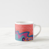 Tasse Expresso Crashers de lune, art abstrait (Droite)