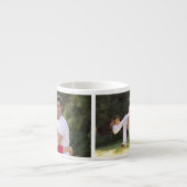 Tasse Expresso Créer un monogramme de texte photo personnalisé 2 (Devant)