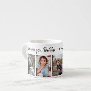 Tasse Expresso Créez votre propre 5 photo We Love You PopPop