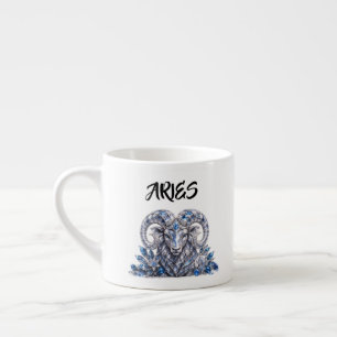 Tasse Expresso Cristal du zodiaque Bélier de luxe