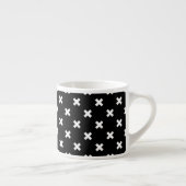 Tasse Expresso Croix blanche sur le noir (Droite)