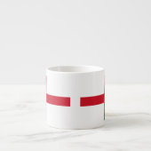 Tasse Expresso Croix de St George ~ Drapeau d'Angleterre (Devant)