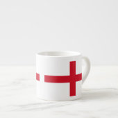 Tasse Expresso Croix de St George ~ Drapeau d'Angleterre (Devant droit)