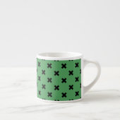 Tasse Expresso Croix noire sur le vert (Droite)