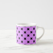 Tasse Expresso Croix noire sur lilas (Droite)