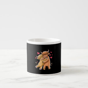 Tasse Expresso Cuddle Highland Cattle Scottish Cow Farmers Cadeau