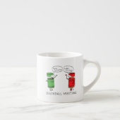 Tasse Expresso Cuisine de Noël Drôle Chef épices (Droite)