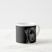 Tasse Expresso Cuisine Labrador Chien noir Chien Chien Chien Chie (Devant droit)