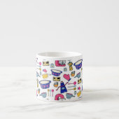 Tasse Expresso Cuisine Lumineuse Ustensiles Cuisinier Cuisinier (Devant)