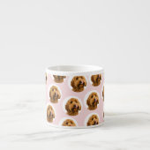 Tasse Expresso Custom Dog Photo Pattern– Cute Valentine Pet  (Devant)