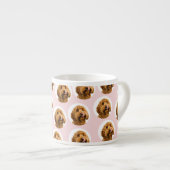 Tasse Expresso Custom Dog Photo Pattern– Cute Valentine Pet  (Devant droit)