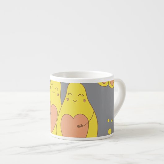 Tasse Expresso Cute Animé Pear Loving Couple Speaciality (Devant droit)
