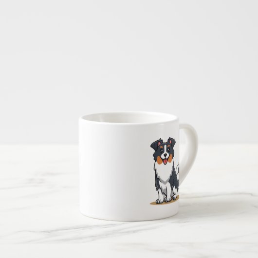 Tasse Expresso Cute Australian Shepherd-23145 (Devant droit)