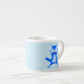 Tasse Expresso Cute Blue Baby Boy Fox (Devant droit)