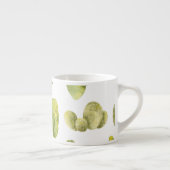 Tasse Expresso Cute Cactus, Aquarelle Décor Sans Couleur. (Droite)