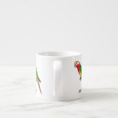 Tasse Expresso Cute happy parrot (Dos)