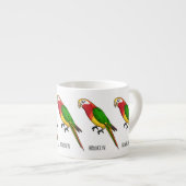 Tasse Expresso Cute happy parrot (Devant droit)