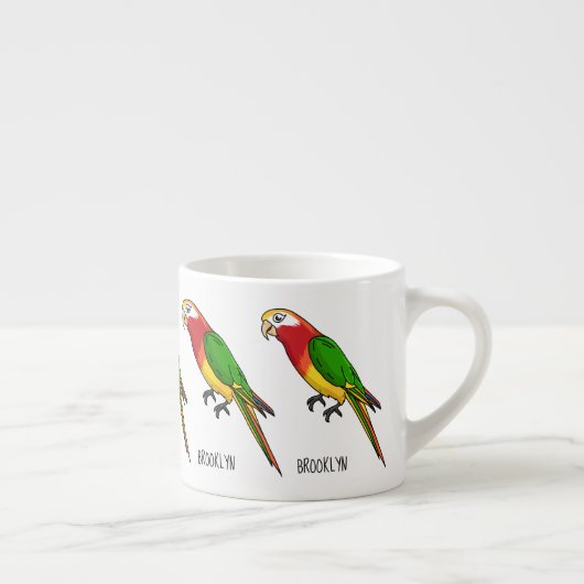 Tasse Expresso Cute happy parrot (Droite)