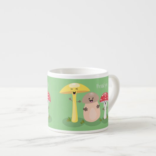 Tasse Expresso Cute kawaii champignon champignon toadstool (Devant droit)
