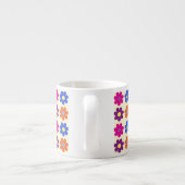 Tasse Expresso Cute Retro Penny Flower Pattern (Dos)
