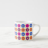 Tasse Expresso Cute Retro Penny Flower Pattern (Droite)