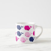 Tasse Expresso Cute Whales, Pattern of Whales, Sea Animals (Droite)