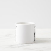 Tasse Expresso Cutest cat with serious spectacles custom (Devant)