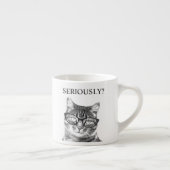 Tasse Expresso Cutest cat with serious spectacles custom (Droite)