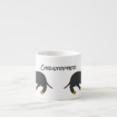 Tasse Expresso Dachshund Design personnalisé (Devant)
