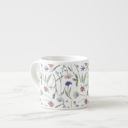 Tasse Expresso Dainty fleur sauvage (Devant gauche)