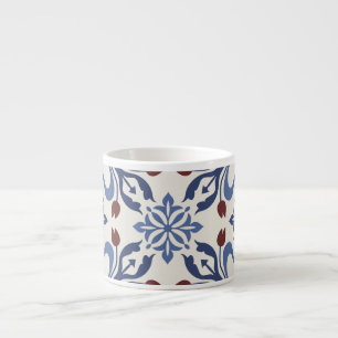 Tasse Expresso Damask Majolica Poterie Design Carreaux