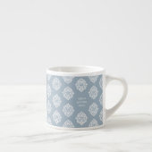 Tasse Expresso Damask Regency Classique Bleu Cadet (Droite)