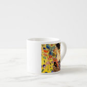 Tasse Expresso Dame Gustav Klimt avec ventilateur (Devant droit)