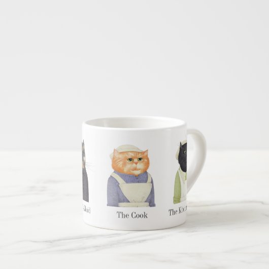 Tasse Expresso DAMES CATS Espresso Cup + Texte (Devant droit)