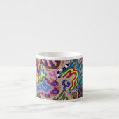 Tasse Expresso "Danse" Abstraite (Devant)