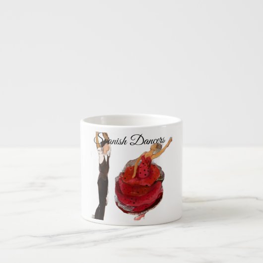 Tasse Expresso danseurs espagnols (Devant)