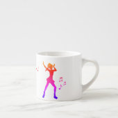 Tasse Expresso Danseuse avec des notes de musique – Cool K-Pop (Droite)