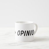 Tasse Expresso data over opinion , science (Devant droit)