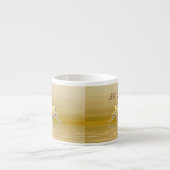 Tasse Expresso Dauphins et Coeur du Golden Anniversaire (Devant)