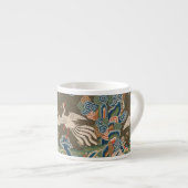 Tasse Expresso Décor d'antiquité chinois d'oiseaux (Devant droit)