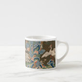 Tasse Expresso Décor d'antiquité chinois d'oiseaux (Droite)
