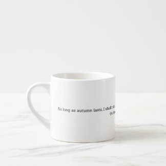Tasse Expresso Décoration de maison avec citation d'automne de Va