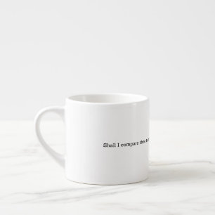 Tasse Expresso Décoration de maison de citation d'été de Shakespe
