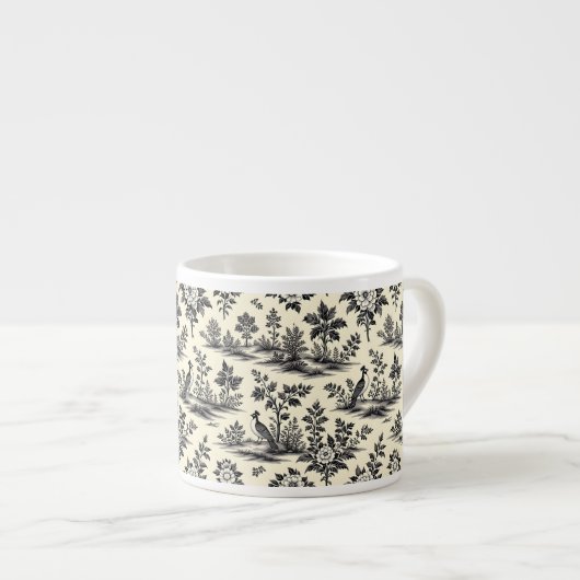 Tasse Expresso Decorative French toile pattern (Devant droit)