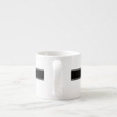 Tasse Expresso Décoré d'un monogramme noir (Dos)