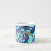 Tasse Expresso "Deep is the Ocean" Original Abstrait (Devant)