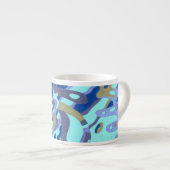 Tasse Expresso "Deep is the Ocean" Original Abstrait (Devant droit)