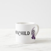 Tasse Expresso Déesse de la lune d'argent violet (Devant droit)